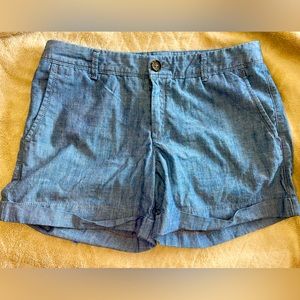 Banana Republic Cotton Shorts - Chambray - Size 6